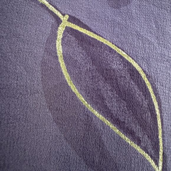 MAXMARA | 90s Vintage Brown Silk Hand Painted Floral Midi Wrap Skirt | Size 6 - Picture 6 of 6